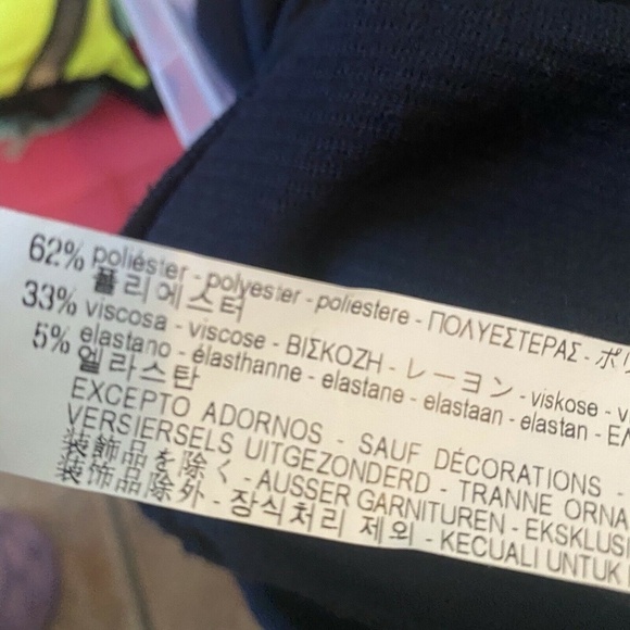 Trafaluc Zara Womens Navy Lace Up Back Long Sleeve Oversized Sweater Sz S - Picture 6 of 6